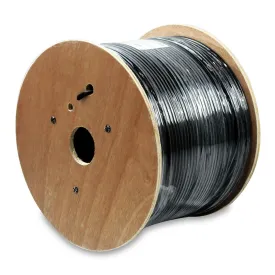 1000Ft Cat6A UTP 10G (CMX) UV Rated Outdoor Cable Black
