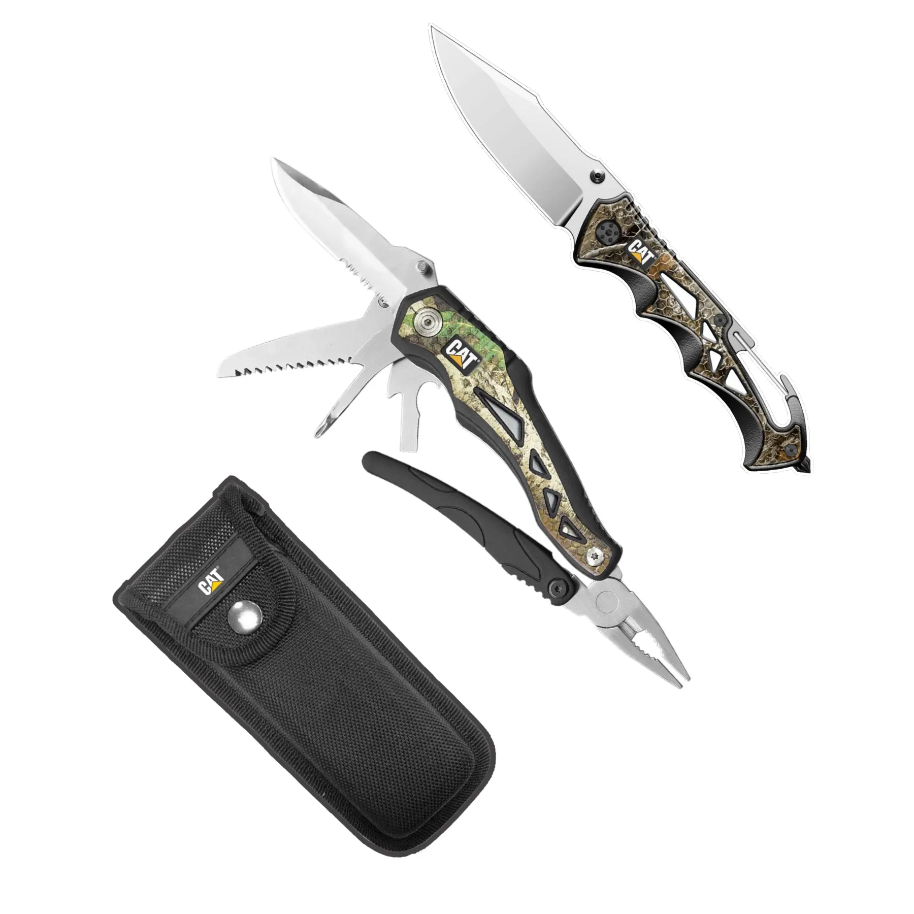 2 Piece Multi-Tool and Knife Gift Box Set with Real Tree Camo