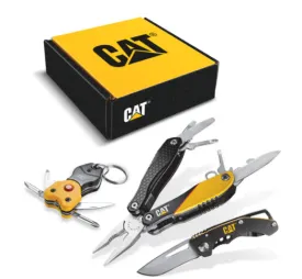 3 PC 12-in-1 Multi Tool, Folding Knife and Key Chain Multi Tool Gift Box Set