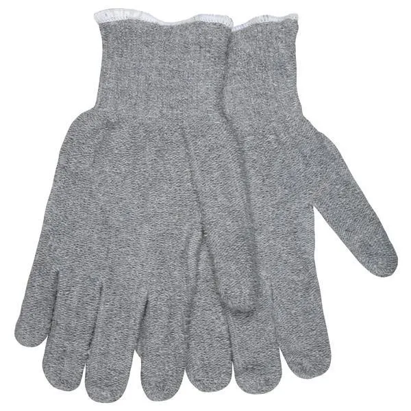 9427KM MCR Safety Heat Resistance Gloves, Large, Cotton Polyester Blend, Gray