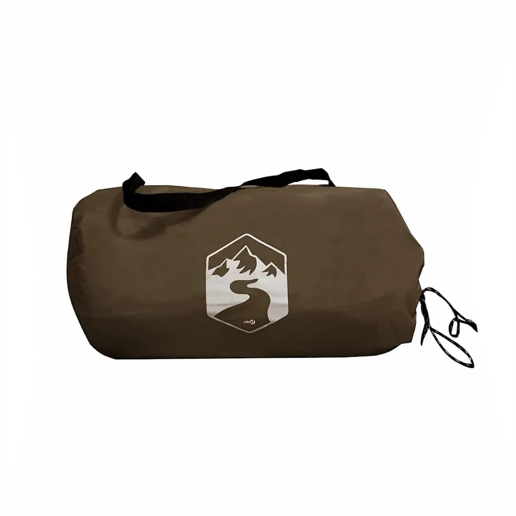 Camping Tarp Brown 438x376x212 cm Waterproof